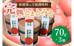 【ふるさと納税】万能調味料！完熟とまとみそ ３個セット