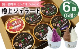 【ふるさと納税】花巻発！極上ジェラート6個セット 120ml×厳選5種類 【1333】