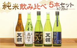 【ふるさと納税】【天領酒造】「純米 飲みくらべ」Dセット 5本（各 720ml）純米酒、特別純米酒、純米吟醸原酒、純米吟醸、純米酒　下呂温