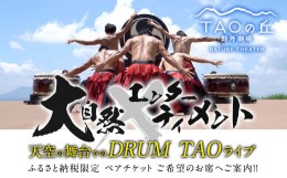 【ふるさと納税】【野外劇場TAOの丘】ふるさと納税 限定 ペア チケット ご希望のお席へご案内！！