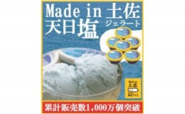 【ふるさと納税】天日塩ジェラート６個 | 塩アイス Made in 土佐 高知アイス カップ