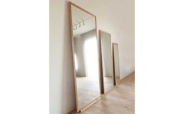 【ふるさと納税】ORLO Stand Mirror 182 oak