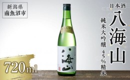 【ふるさと納税】日本酒 八海山 純米大吟醸 45%精米 720ml