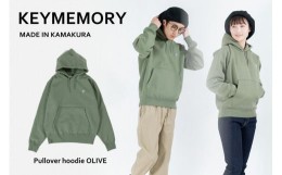 【ふるさと納税】《2》メンズLプルオーバーパーカー　OLIVE