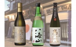 【ふるさと納税】南魚沼3蔵純米大吟醸セット(720ml×3本)