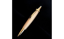 【ふるさと納税】【木製ボールペン（山毛欅　ブナ材） パトリオット】(金具：ゴールド)　木製ボールペン 木軸ボールペン 銘木 プレゼント