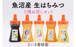 【ふるさと納税】さいき養蜂園　天然ピュアはちみつお試しセット　135g×5種