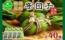 【ふるさと納税】新潟県 南魚沼市 笹団子 10個 × 4袋  計40個 やまと食品 和菓子 お菓子 和スイーツ あんこ 新潟名物 お取り寄せ グルメ