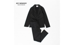 【ふるさと納税】《1》【KEYMEMORY】ポンチセットアップ（上下セット）　BLACK