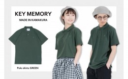【ふるさと納税】《1》【KEYMEMORY鎌倉】KMポロシャツ GREEN　メンズMサイズ