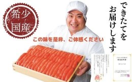 【ふるさと納税】【特別限定品】希少国産卵のできたて辛子明太子 240g (無凍結) ※2024年8月1日以降発送※