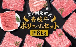 【ふるさと納税】【全6回定期便】 壱岐牛ボリュームセット 約8kg 《壱岐市》【土肥増商店】 長崎 壱岐産 黒毛和牛 牛肉 ステーキ しゃぶ