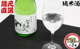 【ふるさと納税】智恵美人純米酒 720ml×2本セット【中野酒造】 セット 人気 ギフト 贈答 ＜110-011_5＞