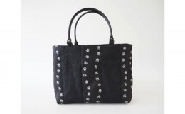 【ふるさと納税】畳へりバッグインバッグ 黒 / 伝統 織物 ミニバッグ カバン