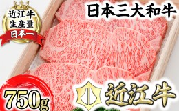 【ふるさと納税】近江牛 特選サーロイン ステーキ【750ｇ（約250ｇ×3枚）】【L004SM】 