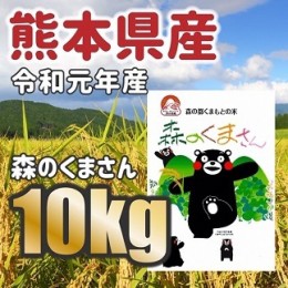 【ふるさと納税】＜W062＞令和元年産★熊本県産　森のくまさん　１０ｋｇ