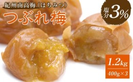 【ふるさと納税】紀州南高梅 つぶれ梅 セット はちみつ梅 塩分3％ 1.2kg 白浜グルメ市場 【 南高梅 梅干し はちみつ梅干し つぶれ梅干し 