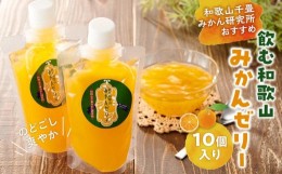 【ふるさと納税】飲む和歌山みかんゼリー 10個 和歌山千畳みかん研究所おすすめ