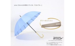 【ふるさと納税】【ふるさと納税】傘　anon104【スカイブルー】16本骨傘 ナチュラル　女性用 ｜ 風に強い丈夫なグラスファイバー骨  和傘