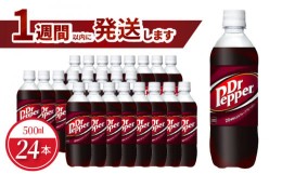 【ふるさと納税】ドクターペッパー PET 500ml（24本入）