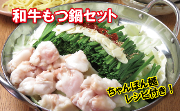 【ふるさと納税】【九州醤油スープ】和牛もつ鍋セット（ちゃんぽん麺付き）