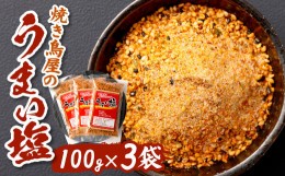 【ふるさと納税】お料理や素材の味をより引き立てます 焼き鳥屋の うまい塩 100g×3袋 塩