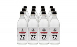 【ふるさと納税】笹一アルコール77　500ml×12本【001-029】