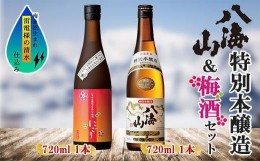 【ふるさと納税】特別本醸造 八海山 日本酒 八海山の焼酎で仕込んだ 梅酒 にごり 720ml 飲み比べ セット 四合瓶 酒 お酒 梅酒 梅 うめ ウ