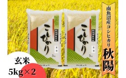 【ふるさと納税】【令和6年産 新米】南魚沼産コシヒカリ「秋陽」(玄米10kg)を全9回 新潟県の特A地区南魚沼市の美味しいお米