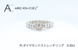 【ふるさと納税】ARC-EN-CIEL PTダイヤリング（計0.3ct） J027