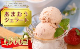 【ふるさと納税】こだわり!福岡産あまおうジェラート1000ml 4A11