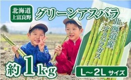 【ふるさと納税】【2024年分先行予約】アスパラ 専門農家の特選グリーンアスパラ 1kg（L〜2L）アスパラガス 原農園 あすぱら 野菜 北海道