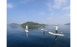 【ふるさと納税】初心者におすすめ！尾道の離島・百島でSUPに挑戦! 半日コース