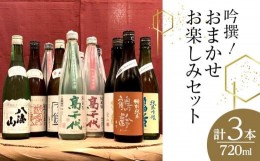 【ふるさと納税】吟撰! おまかせ お楽しみセット(720ml×3本)