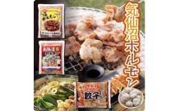 【ふるさと納税】気仙沼ホルモンしお300g+鍋用みそ味300g+餃子【1344336】