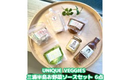 【ふるさと納税】UNIQUE VEGGIES 三浦半島お野菜ソースセット 6点（冷凍）