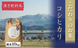 【ふるさと納税】北本農場こだわりのお米令和5年度産コシヒカリ精米10kg漢方肥料米