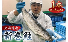 【ふるさと納税】新巻鮭1本（1.6kg前後・北海道産） mi0012-0089