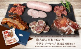 【ふるさと納税】サラミ ソーセージ 詰め合わせ ルネサンス シャルキュトリー 熟成品 6種 セット 熟成肉 ウィンナー ウインナー 白カビサ