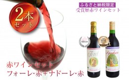 【ふるさと納税】受賞歴赤ワインセット　ふるさと納税限定　フォーレ＆ナドーレ　飲み比べ　計2本