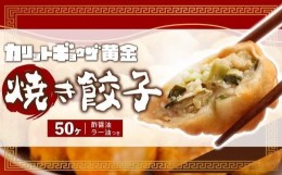 【ふるさと納税】カリットギョウザ焼き餃子冷凍50個　ジューシー