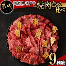 【ふるさと納税】【国産黒毛和牛】焼肉食べ比べ 9種盛 各種80g_AE-E902