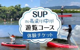 【ふるさと納税】GQ01　SUP　IN高梁川中州遊覧コース体験チケット