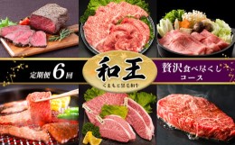 【ふるさと納税】【 定期便 6回 】 和王 贅沢食べ尽くしコース A5 等級 牛肉 | 肉 にく お肉 おにく 牛 和牛 モモスライス 切り落とし 赤