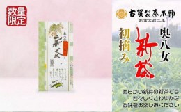 【ふるさと納税】古賀製茶本舗　奥八女初摘み新茶　特上煎茶１００ｇ【2024年5月以降発送】 【メール便】