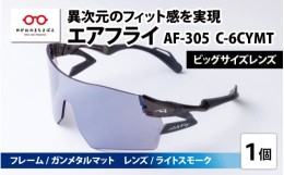 【ふるさと納税】鼻パッドのないサングラス「エアフライ」ビッグサイズレンズ AF-305 C-6CYMT フレーム ／ ガンメタルマット　レンズ ／ 