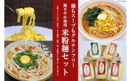 【ふるさと納税】麺もスープも グルテンフリー 風さやか使用 米粉麺 セット [大北農業協同組合（米粉麺） 長野県 池田町 48110429] うど