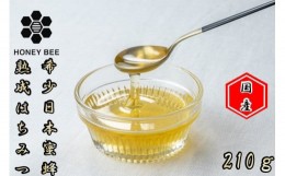 【ふるさと納税】392＊国産日本ミツバチ熟成はちみつ　百花蜂蜜210ｇ