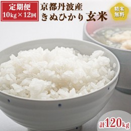 【ふるさと納税】【定期便】令和6年産 新米 先行予約 京都 丹波産 きぬひかり 玄米 10kg（5kg×2袋）12回 計120kg｜5つ星お米マイスター 