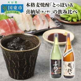 【ふるさと納税】本格麦焼酎「とっぱい＆喜納屋（キノヤ）」の飲み比べ_29137A